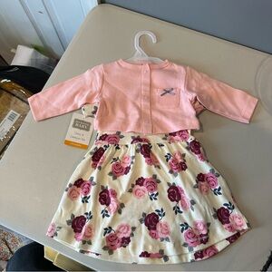 Hudson Baby Dress & Cardigan Set 3-6 Months